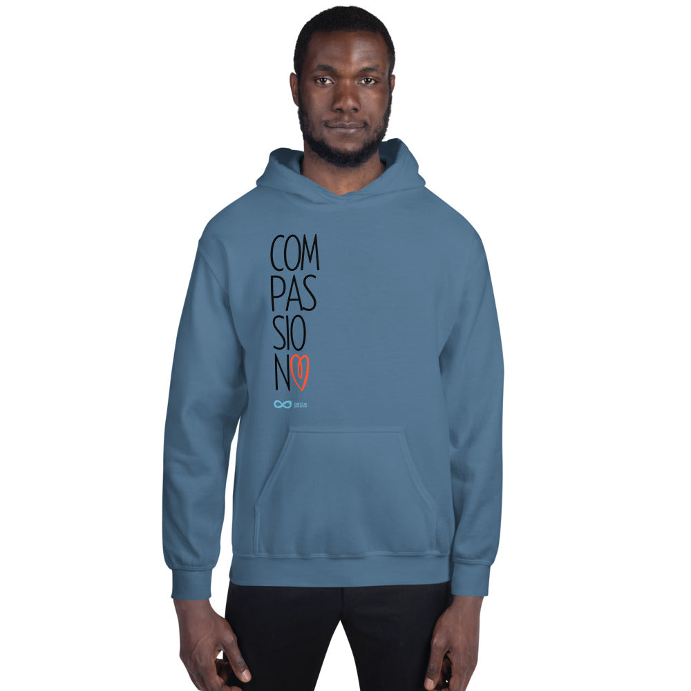 Compassion Heart - Unisex Hoodie - Black Print