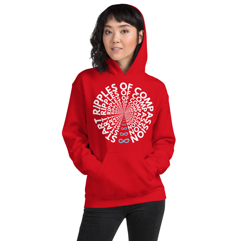 Ripples - Unisex Hoodie - White Print