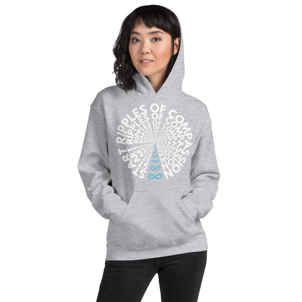 Ripples - Unisex Hoodie - White Print