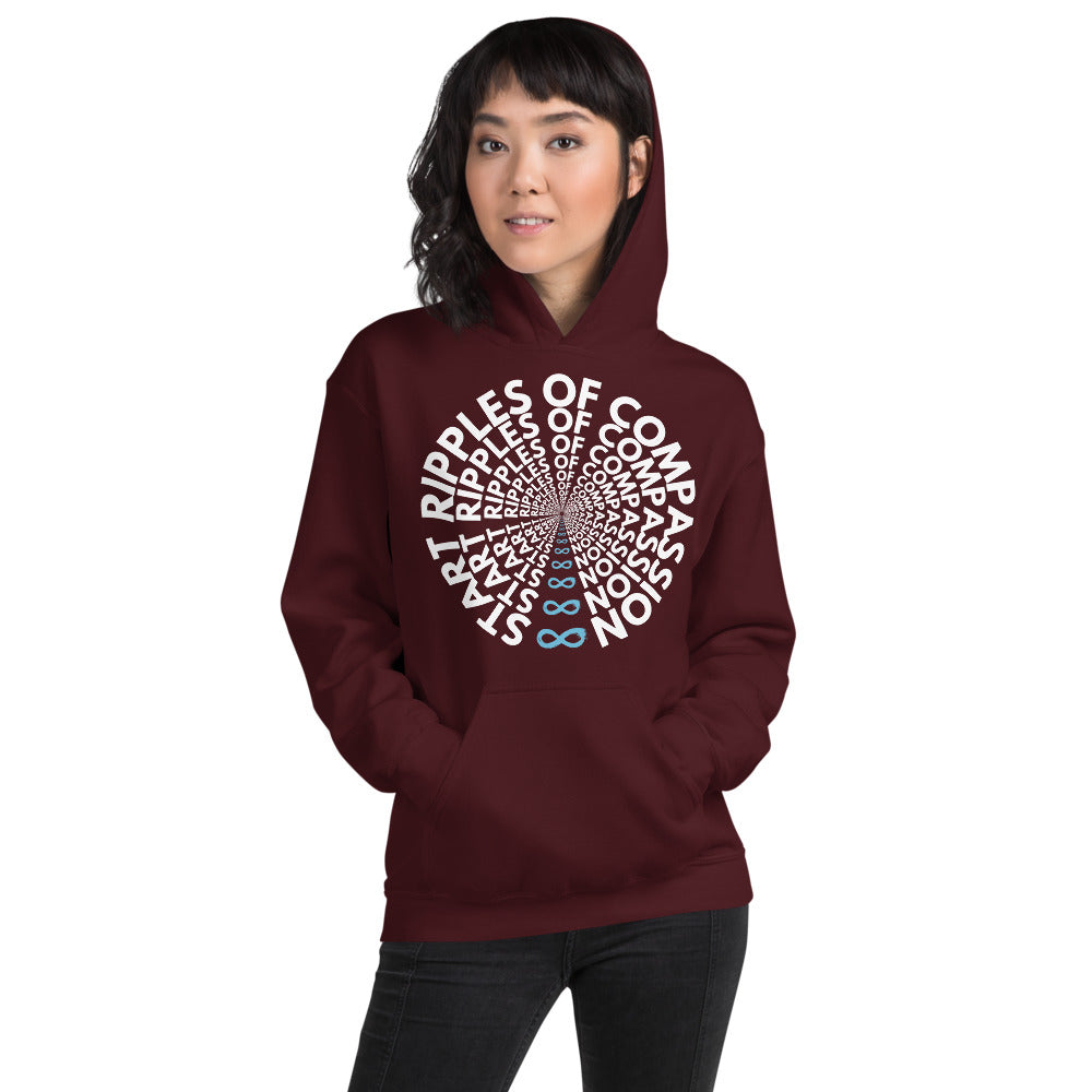 Ripples - Unisex Hoodie - White Print
