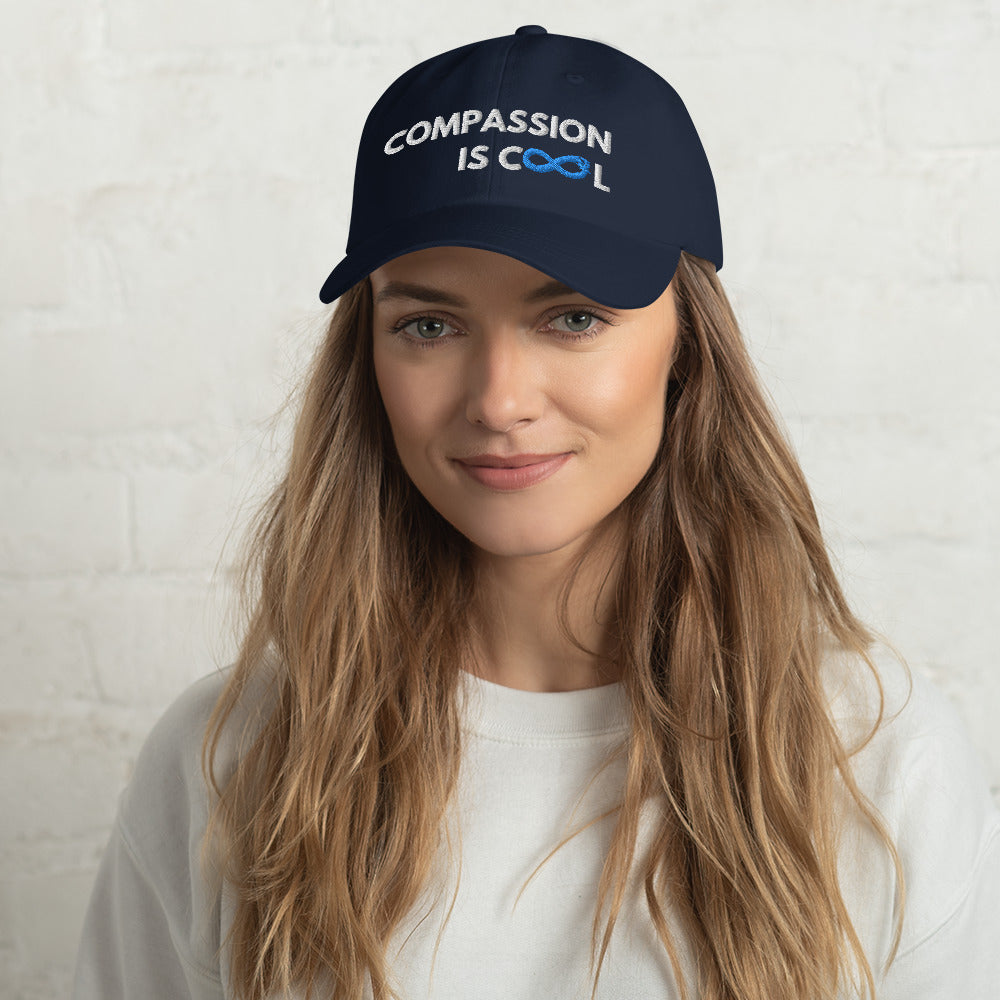 Compassion is Cool - Dad Hat - White Thread