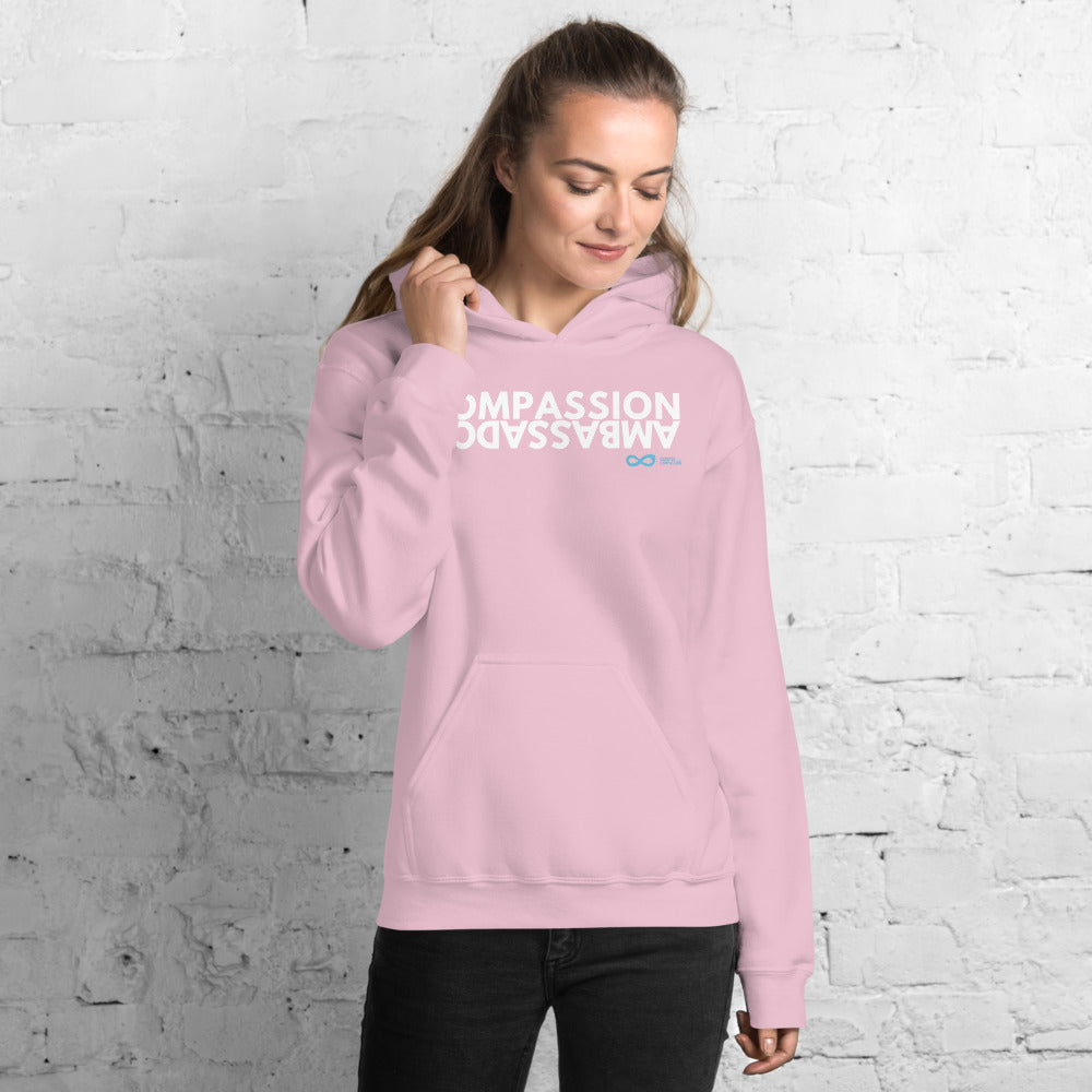 Compassion Ambassador - Unisex Hoodie - White print