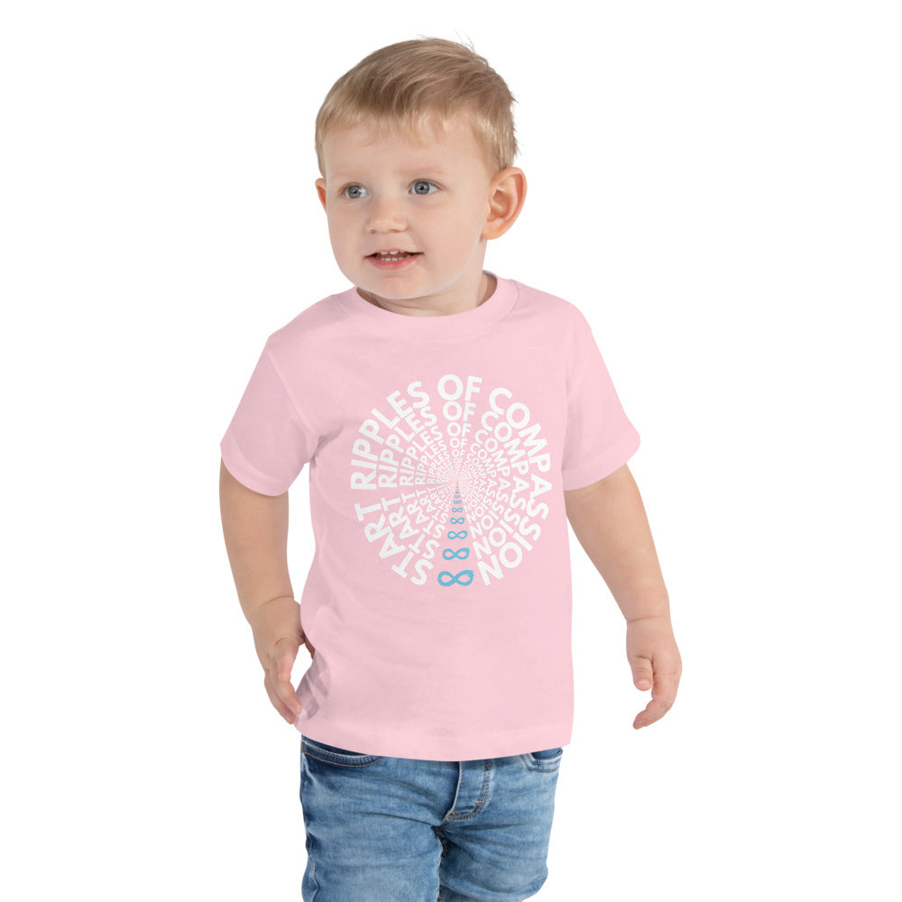 Ripples - Toddler Tee - White Print