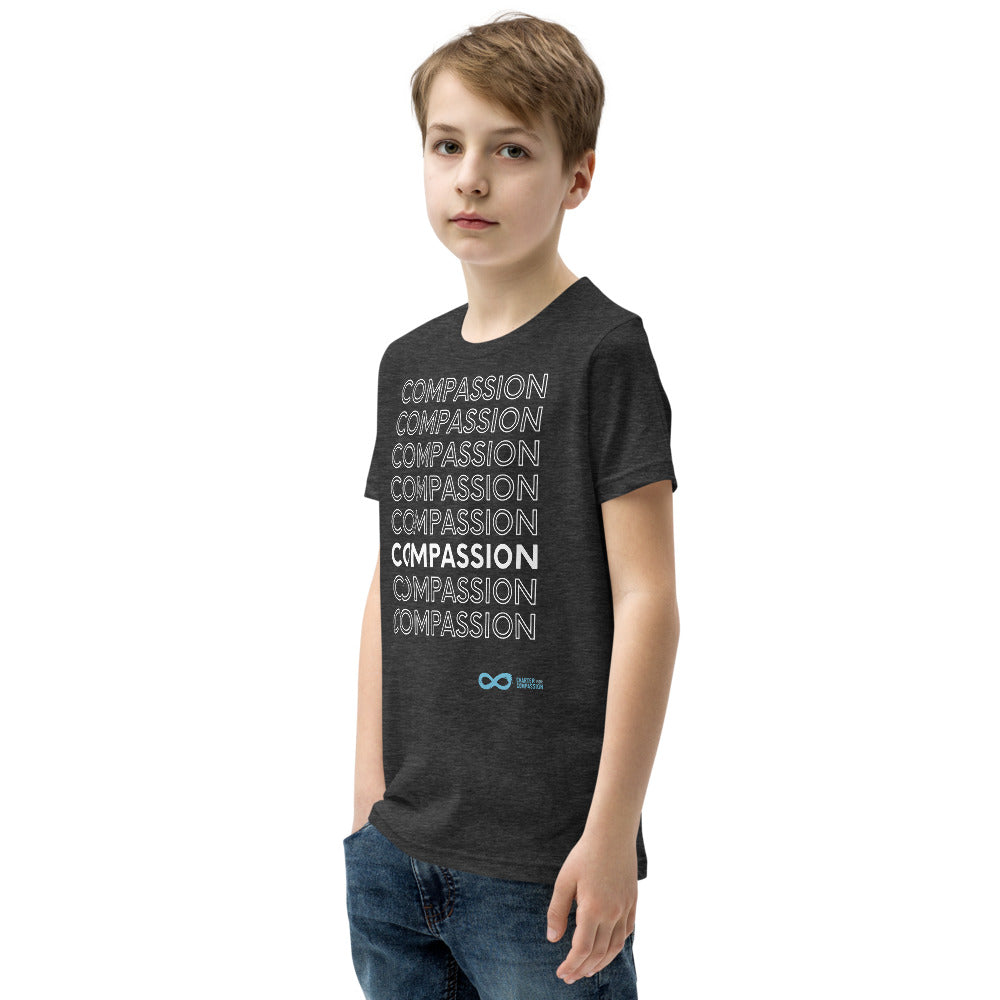 Compassion English - Youth Unisex T-Shirt - White Print