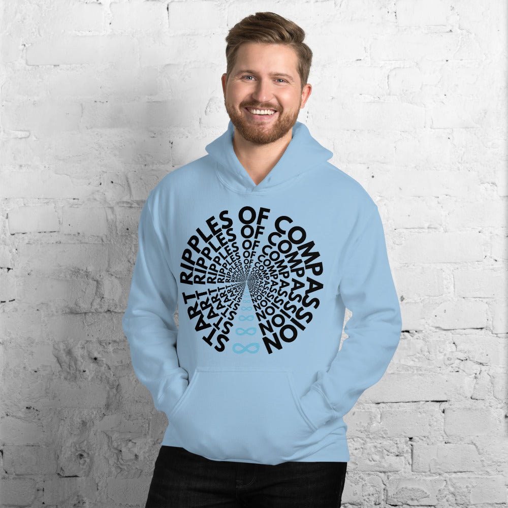 Ripples - Unisex Hoodie - Black print