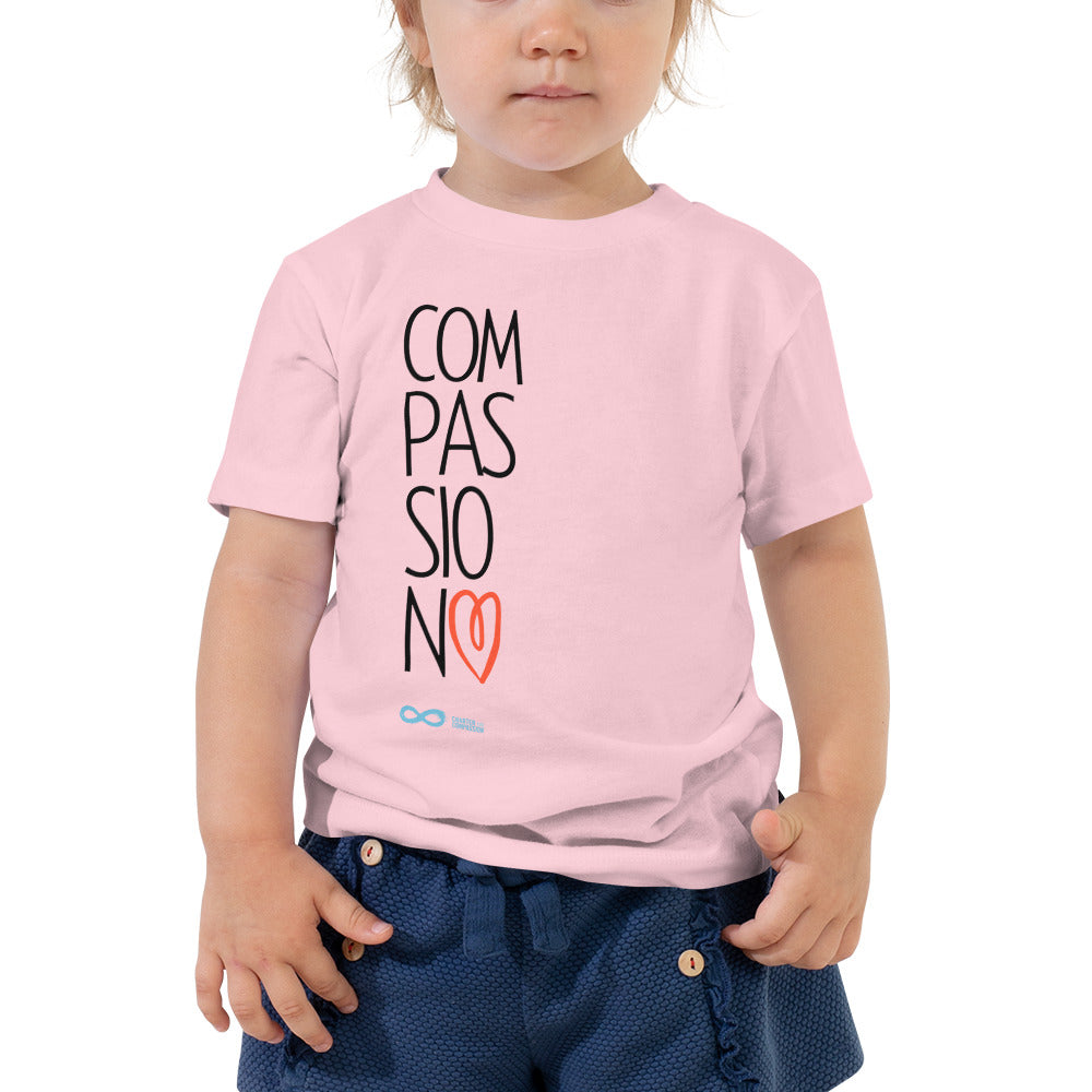 Compassion Heart - Toddler Tee - Black Print