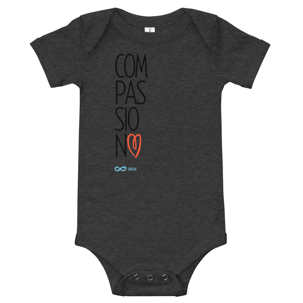 Compassion Heart - Onesie - Black Print