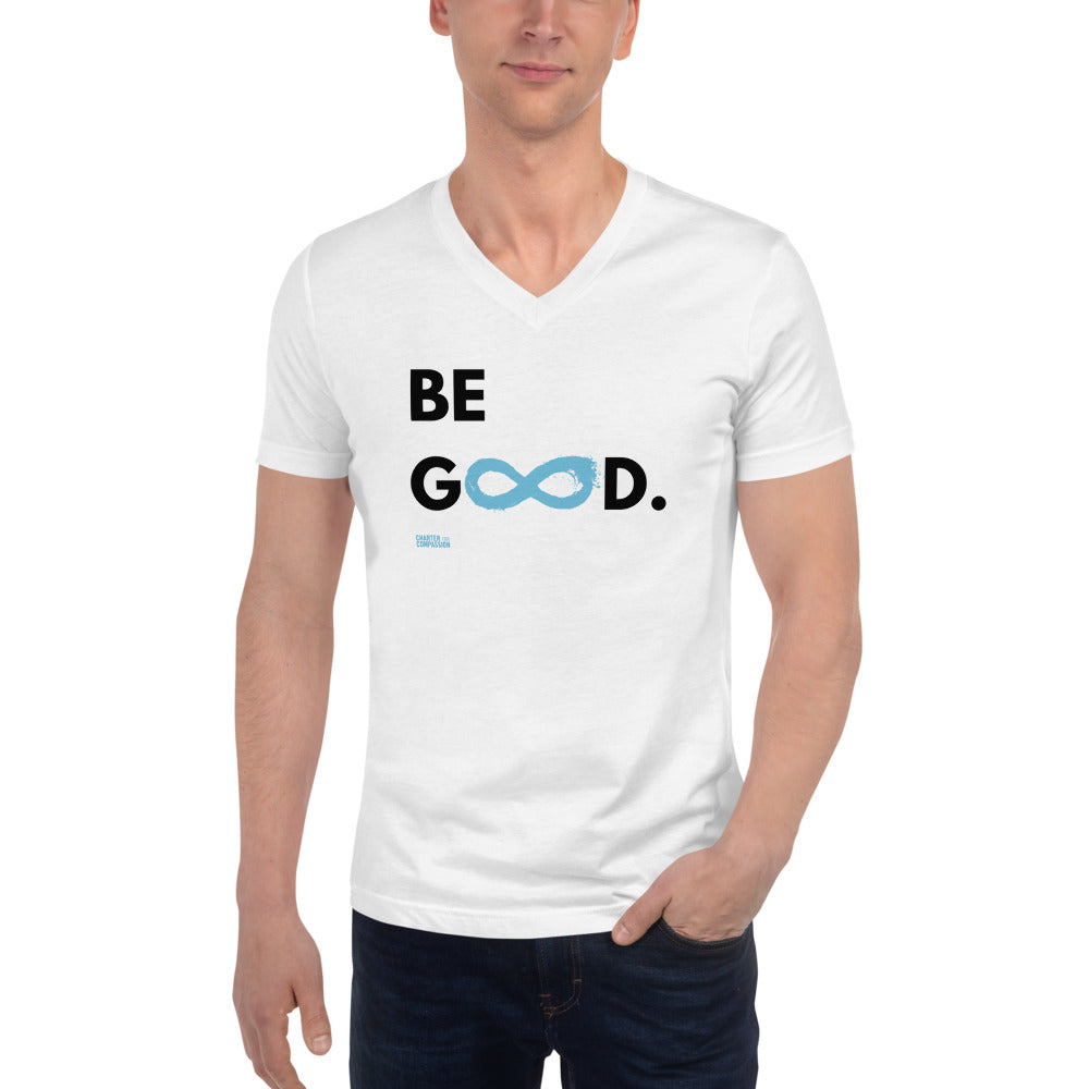 Be Good - Unisex V-Neck - Black Print
