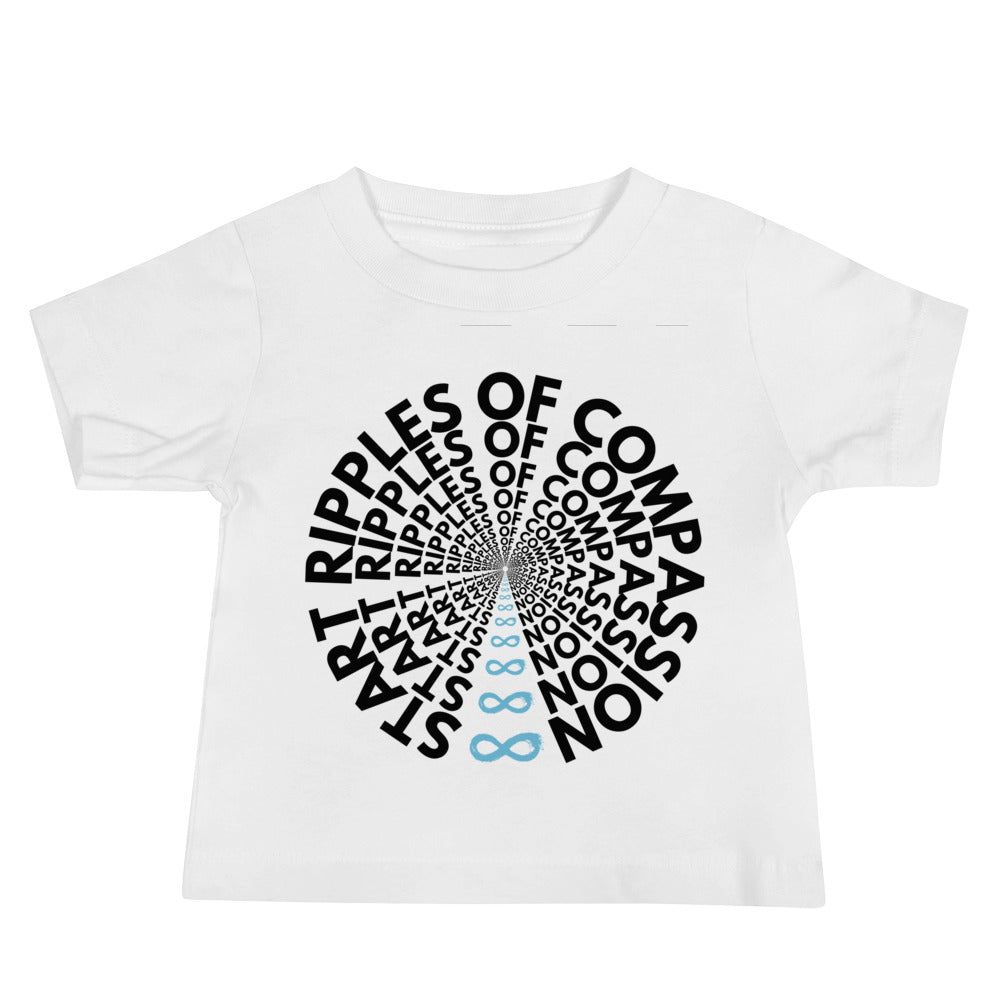 Ripples - Baby Tee - Black Print