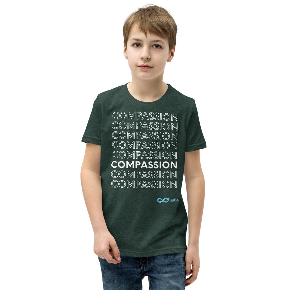 Compassion English - Youth Unisex T-Shirt - White Print