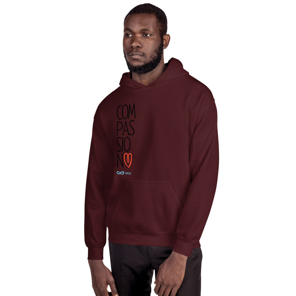 Compassion Heart - Unisex Hoodie - Black Print