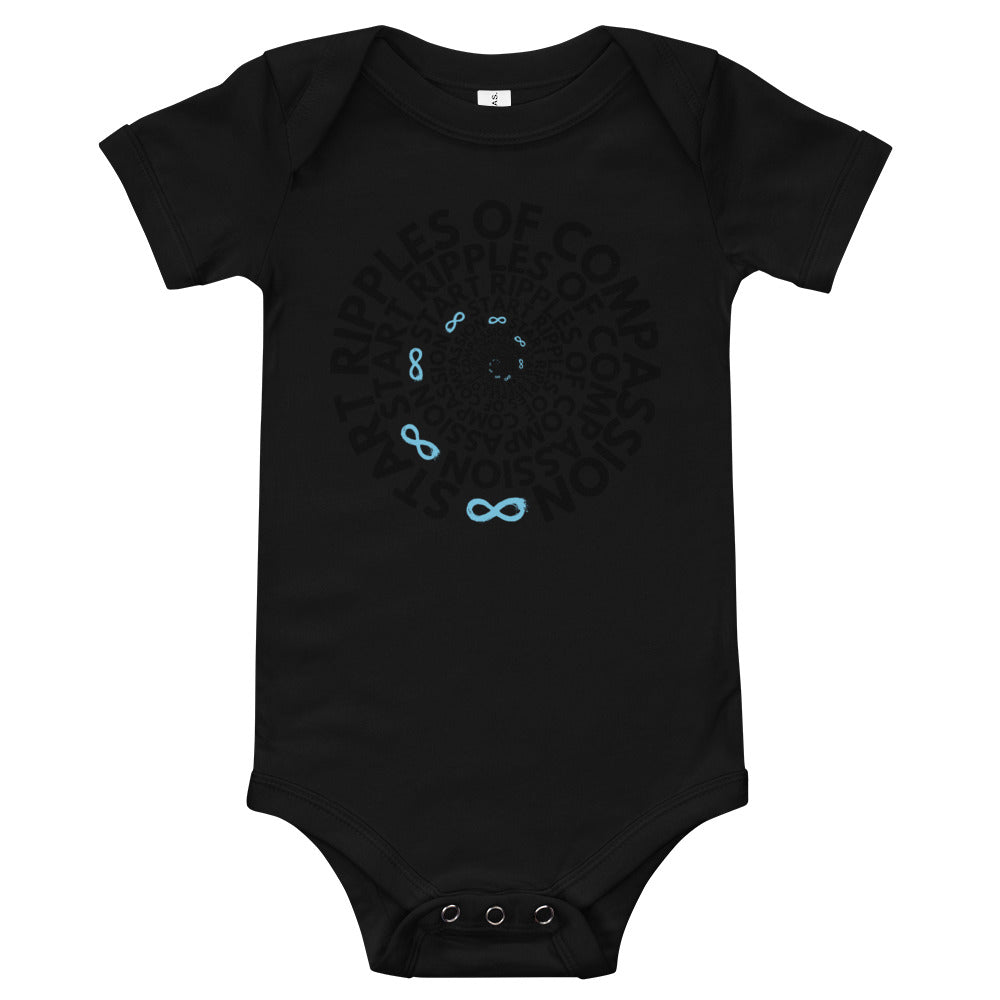Ripples Twist - Onesie - Black Print