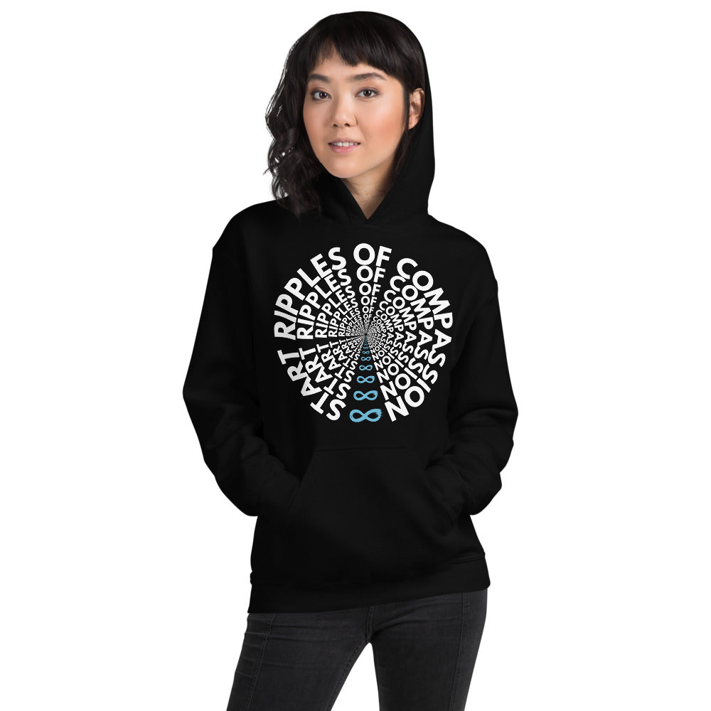 Ripples - Unisex Hoodie - White Print