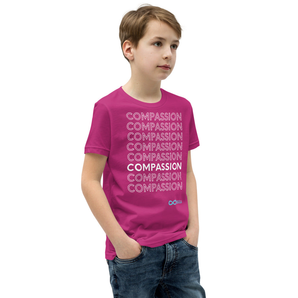 Compassion English - Youth Unisex T-Shirt - White Print