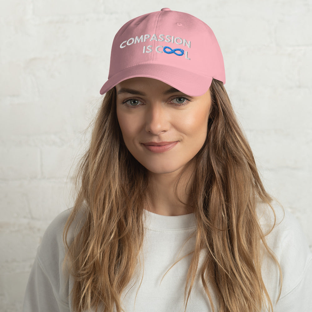 Compassion is Cool - Dad Hat - White Thread
