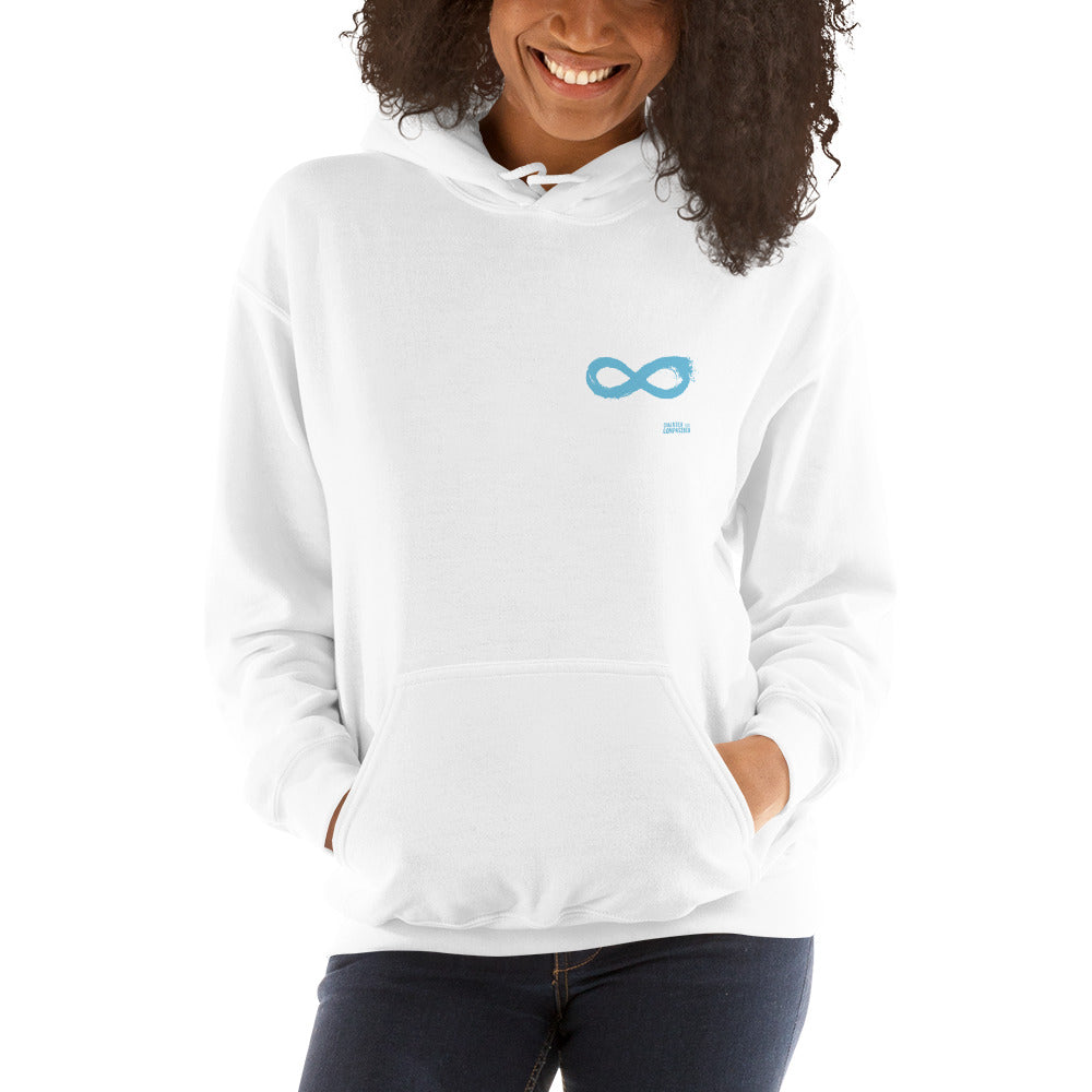 Compassion is Cool - Unisex Hoodie - White Print