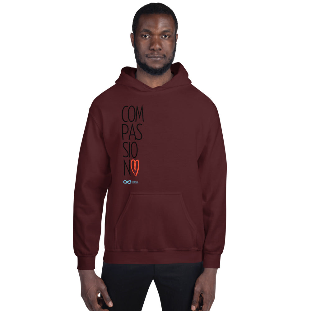 Compassion Heart - Unisex Hoodie - Black Print
