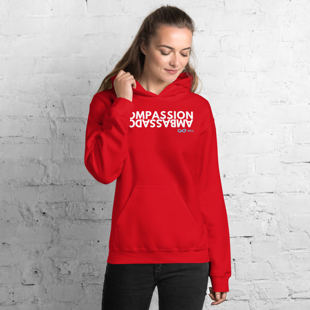 Compassion Ambassador - Unisex Hoodie - White print