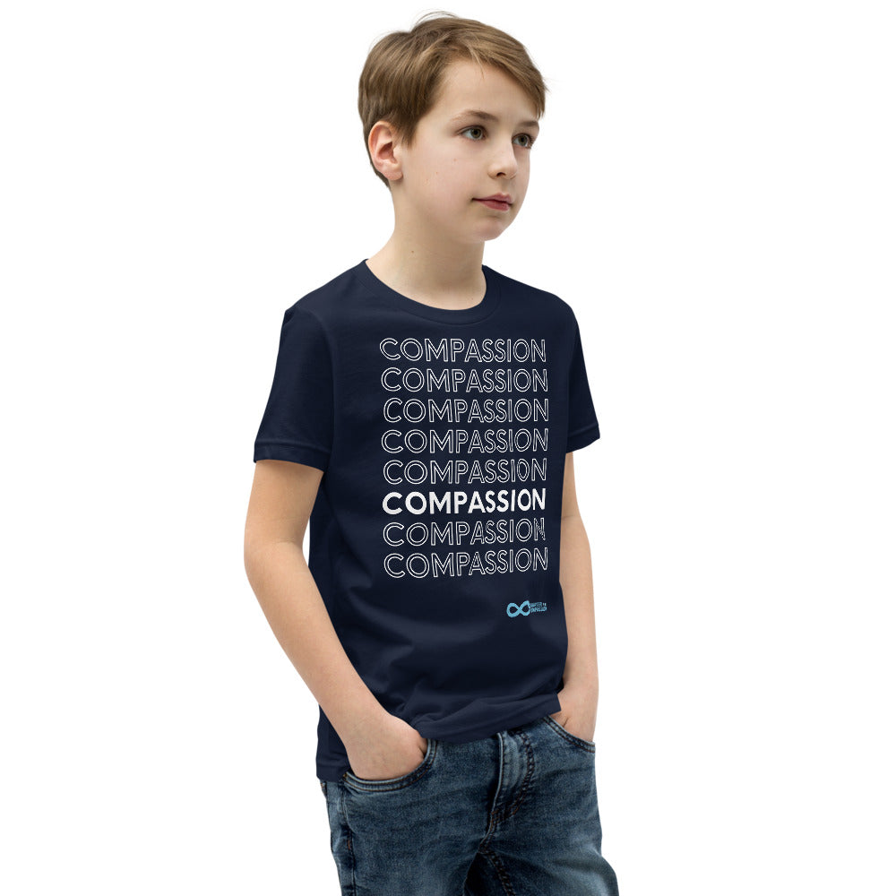 Compassion English - Youth Unisex T-Shirt - White Print