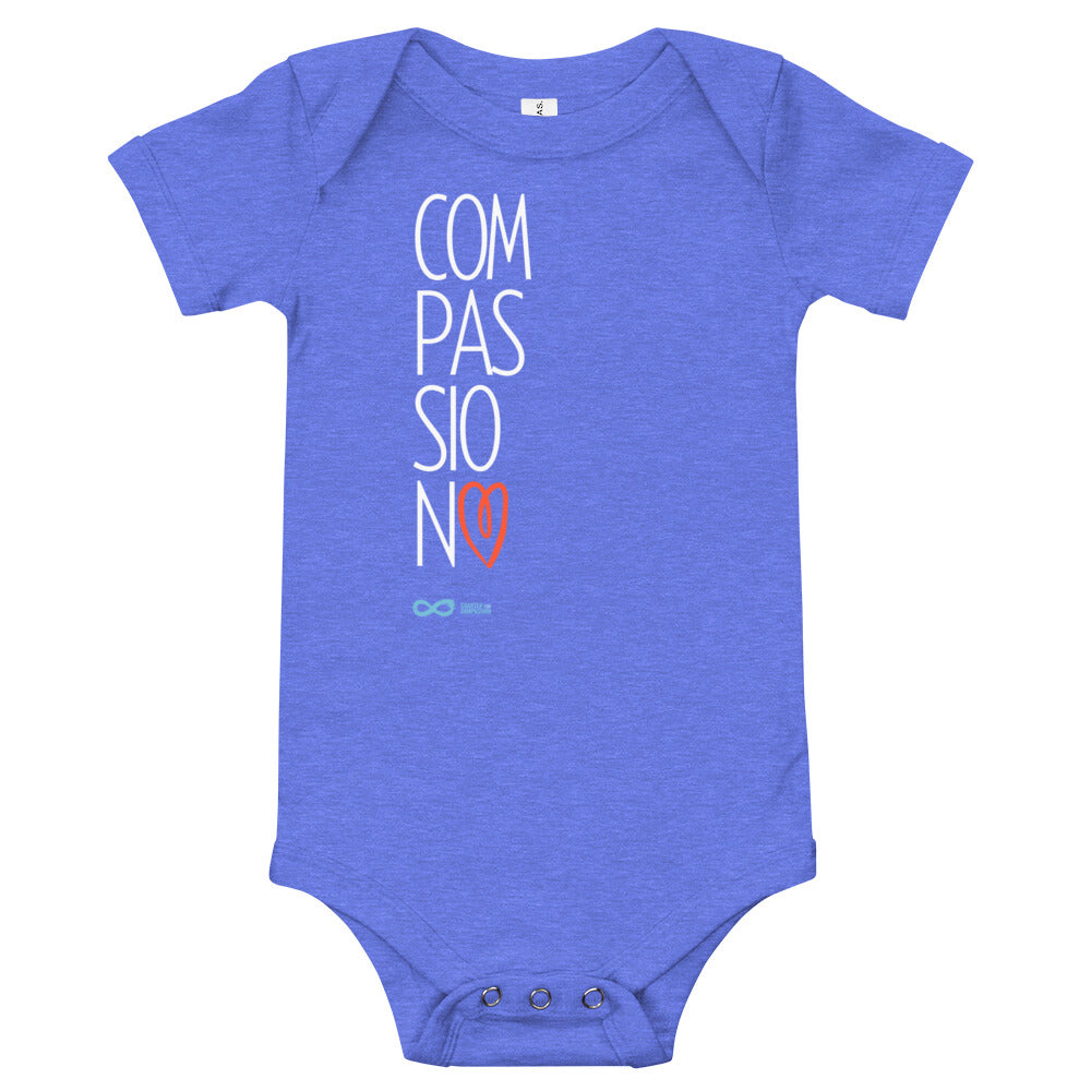 Compassion Heart - Onesie - White Print