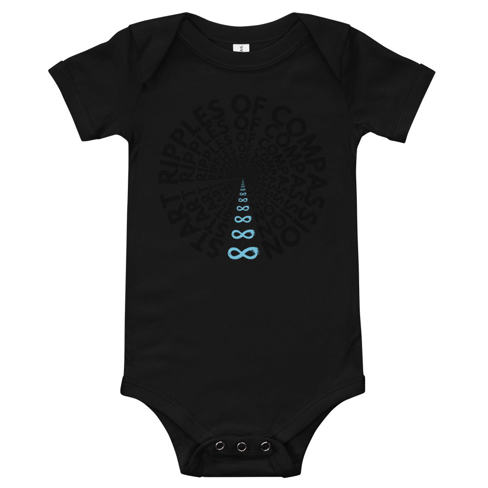 Ripples - Onesie - Black Print