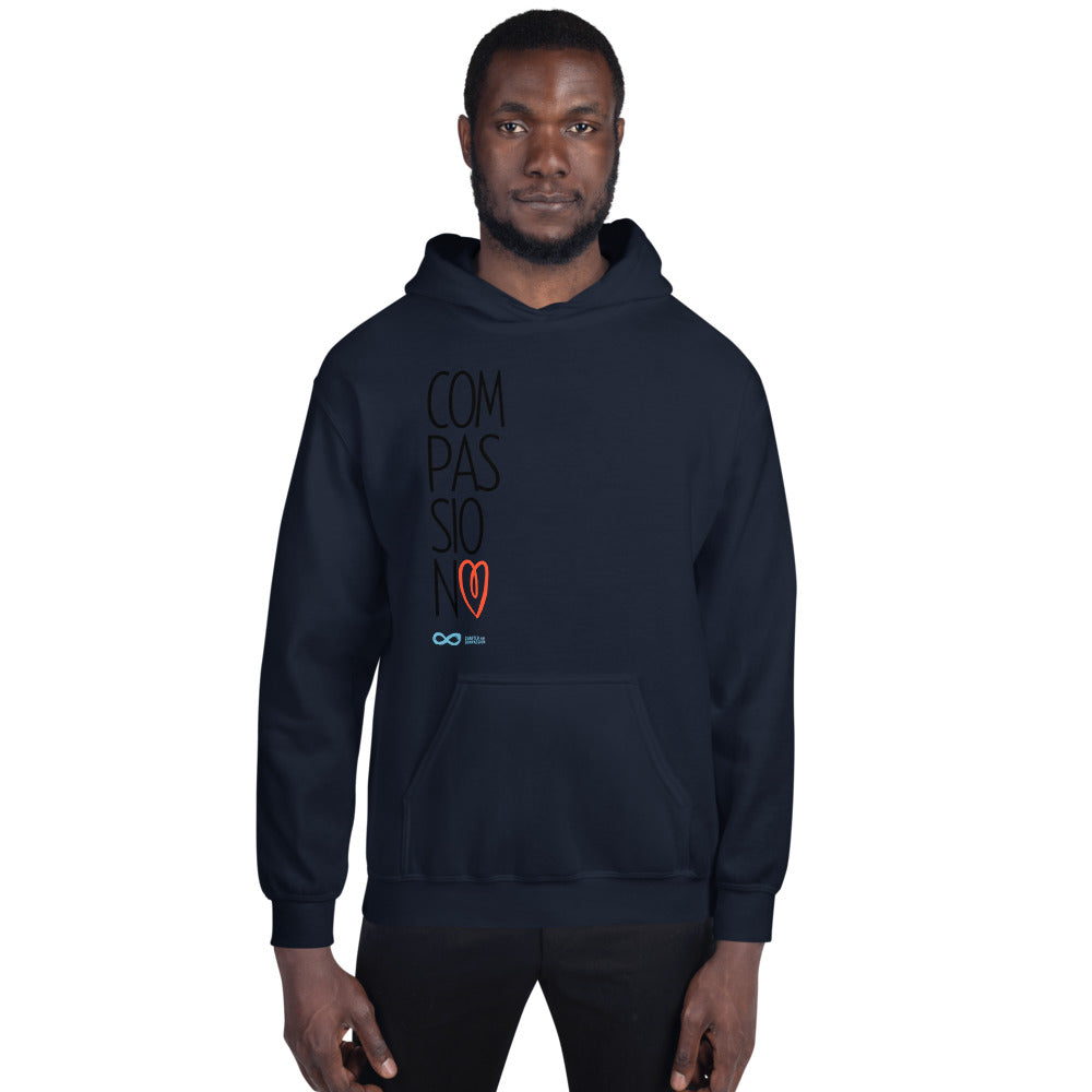 Compassion Heart - Unisex Hoodie - Black Print