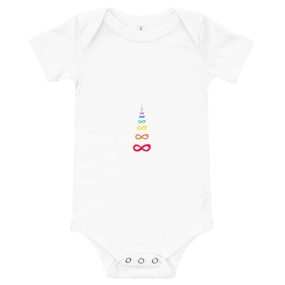 Ripples - Onesie - Rainbow White Print