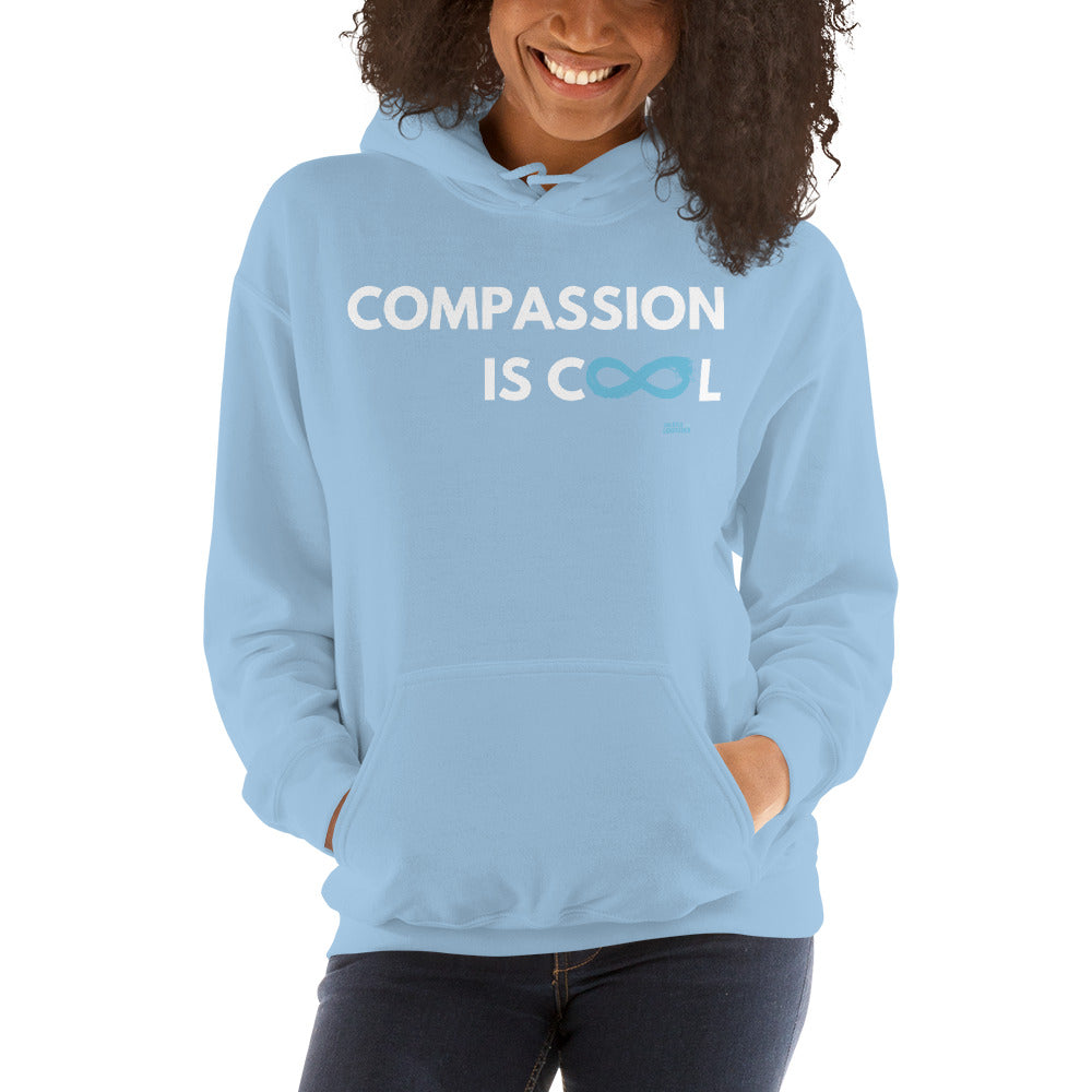 Compassion is Cool - Unisex Hoodie - White Print