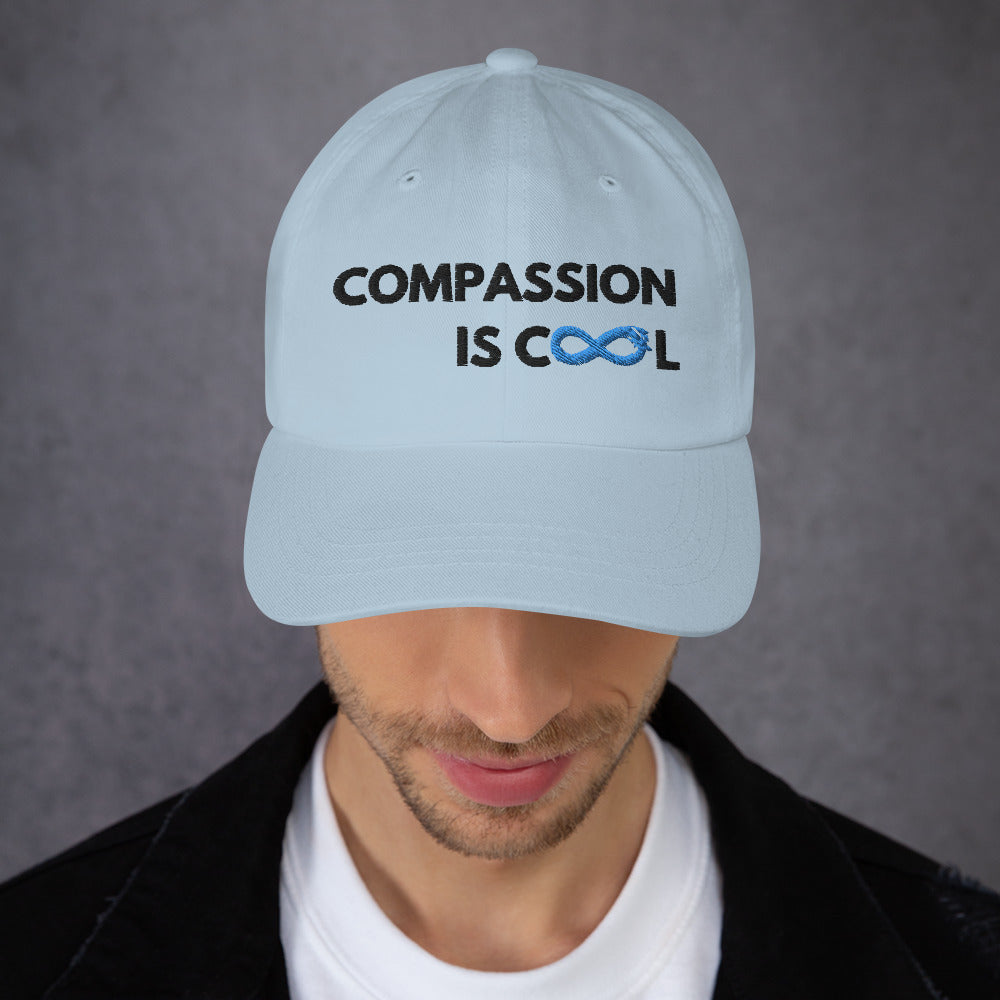 Compassion is Cool - Dad Hat - Black Thread