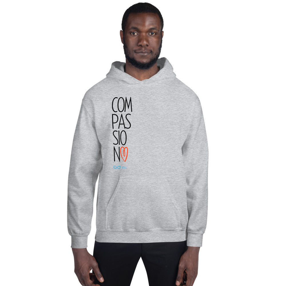 Compassion Heart - Unisex Hoodie - Black Print