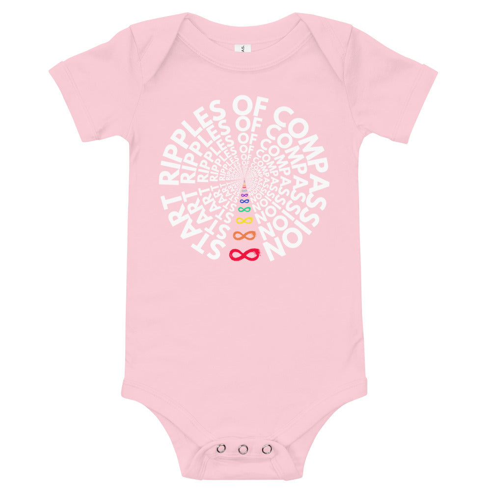 Ripples - Onesie - Rainbow White Print