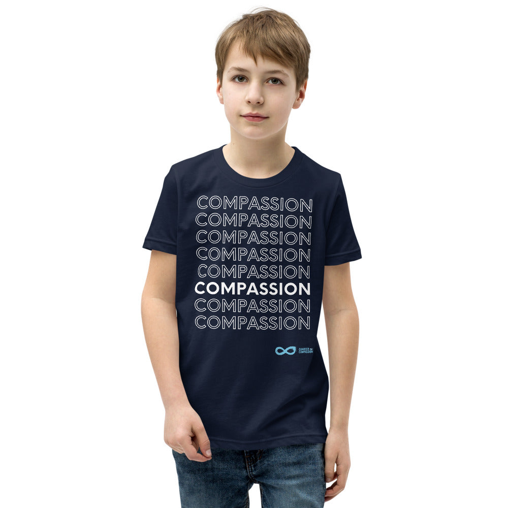 Compassion English - Youth Unisex T-Shirt - White Print