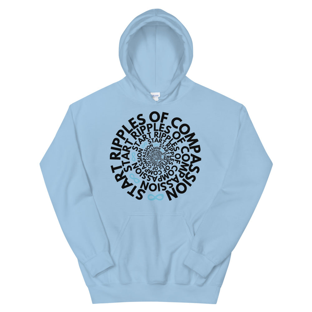 Ripples Twist - Unisex Hoodie - Black Print