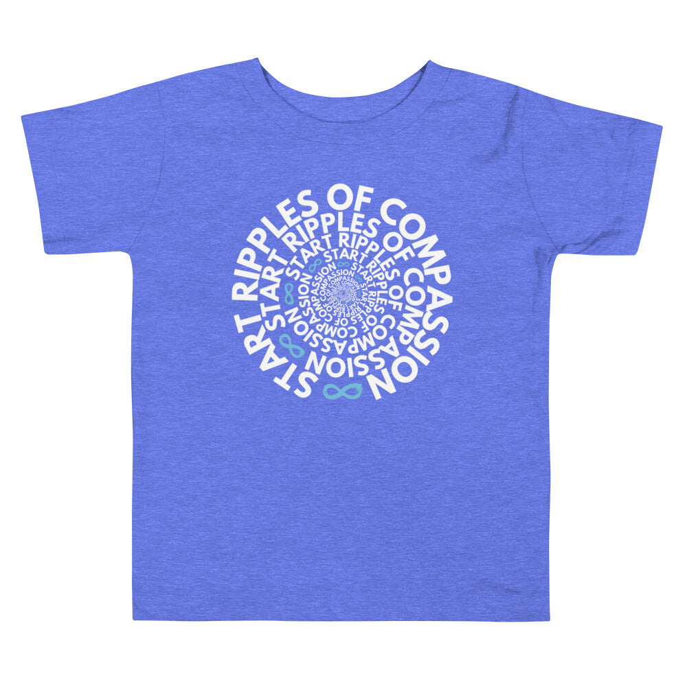 Ripples Twist - Toddler Tee - White Print