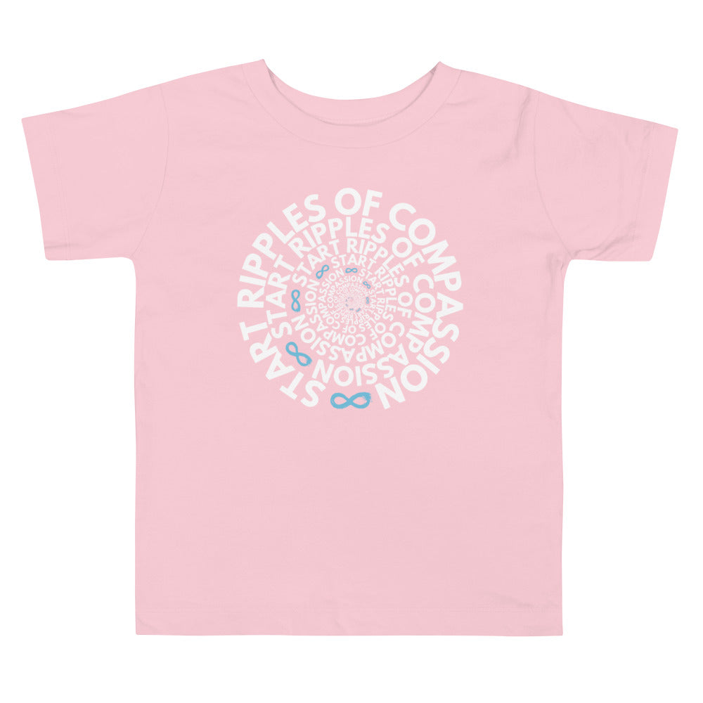 Ripples Twist - Toddler Tee - White Print