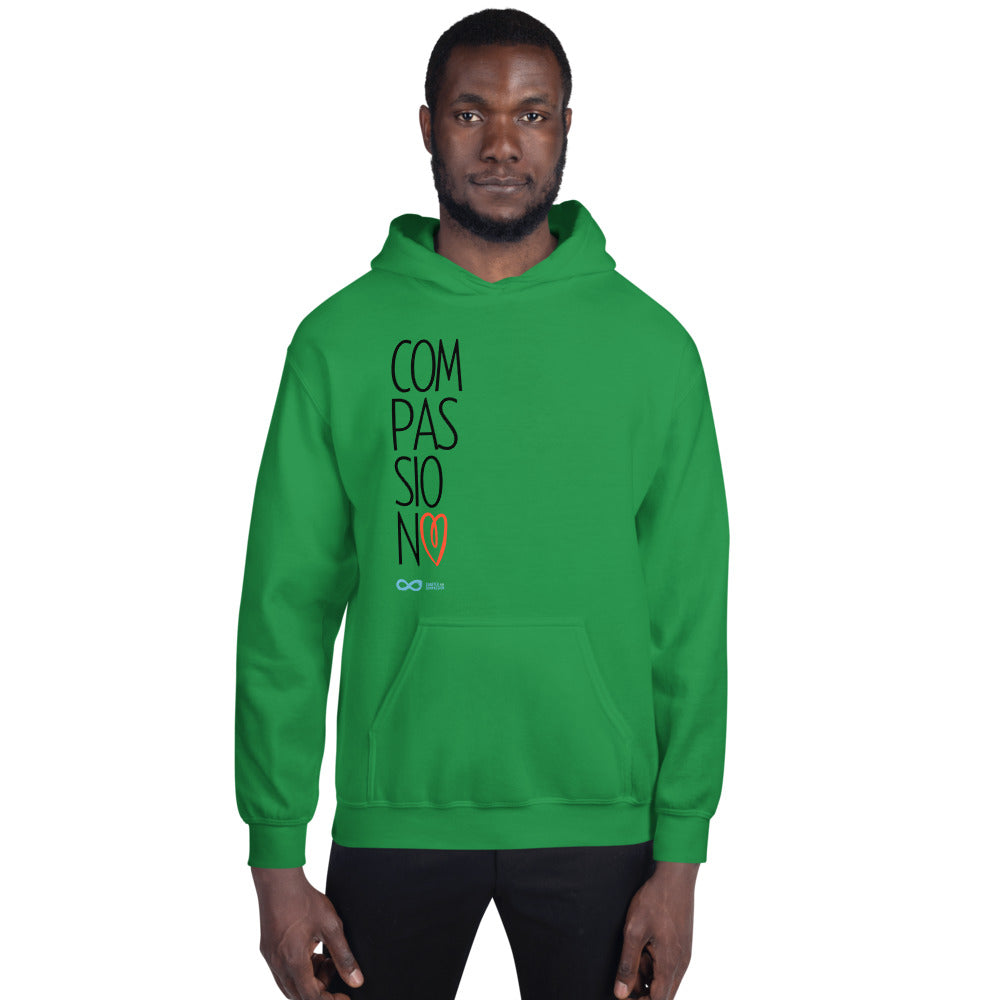Compassion Heart - Unisex Hoodie - Black Print