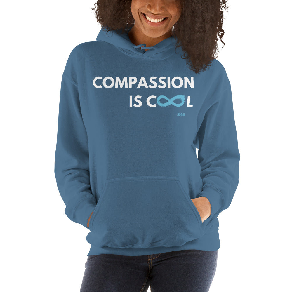 Compassion is Cool - Unisex Hoodie - White Print