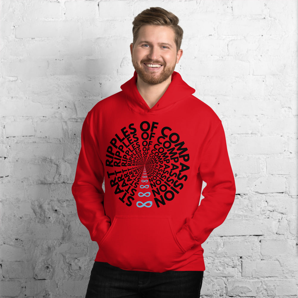 Ripples - Unisex Hoodie - Black print