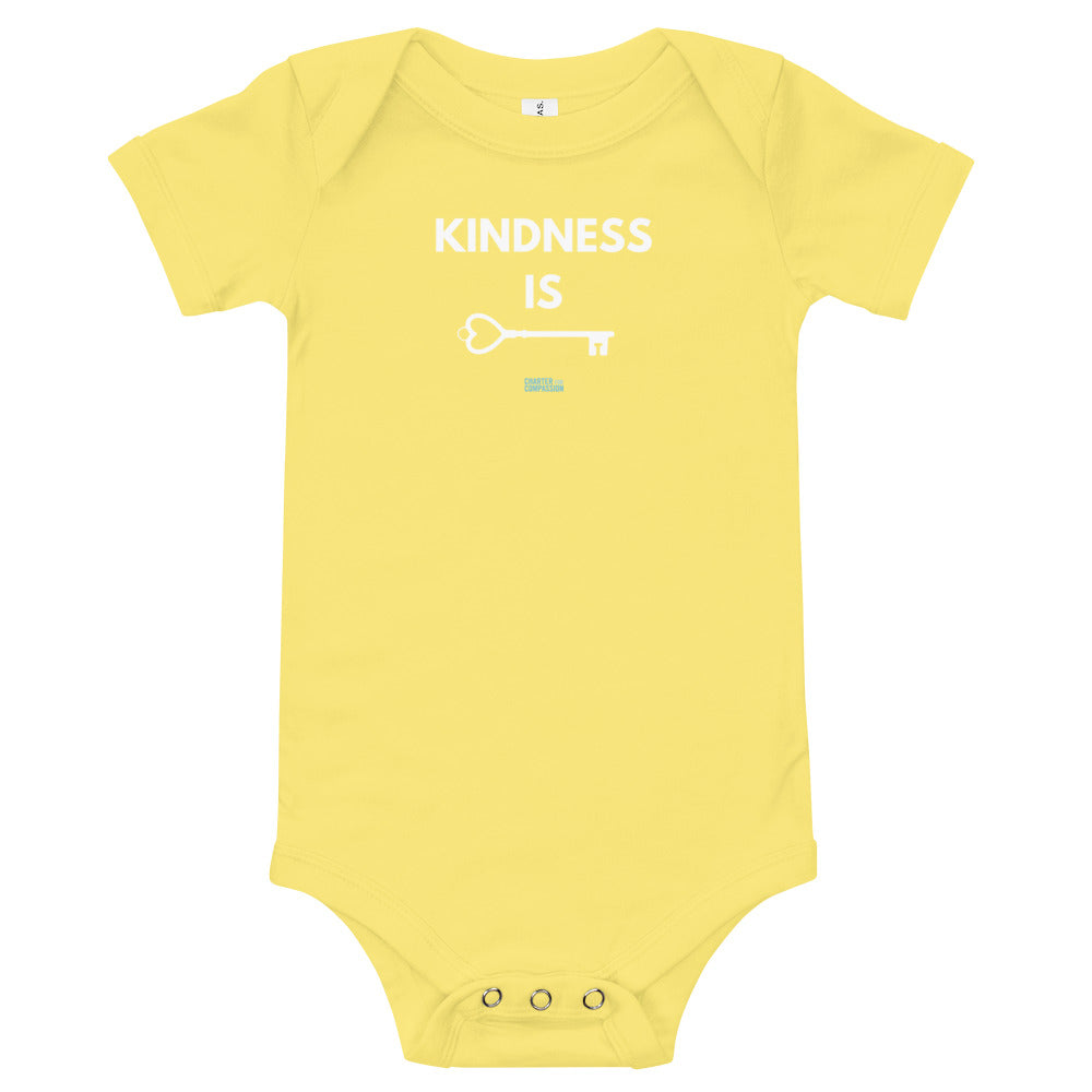Kindness is Key - Onesie - White Print