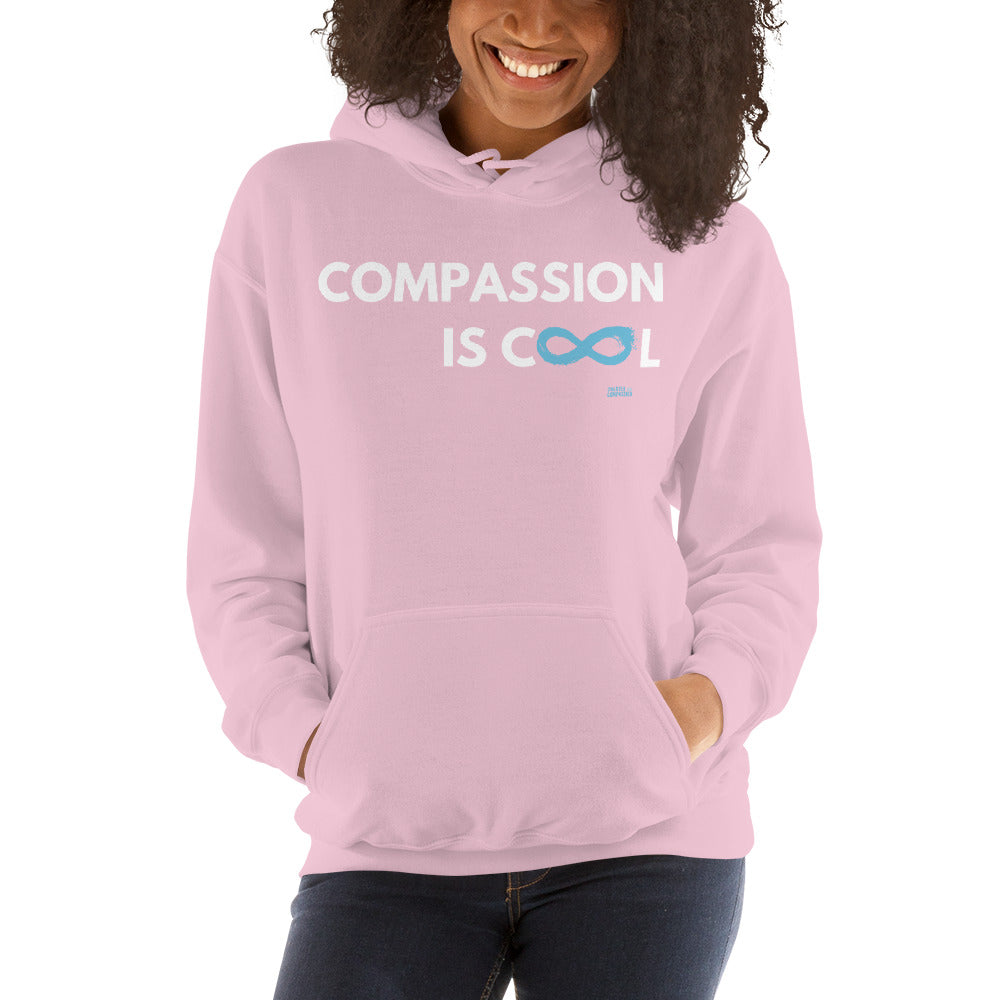 Compassion is Cool - Unisex Hoodie - White Print