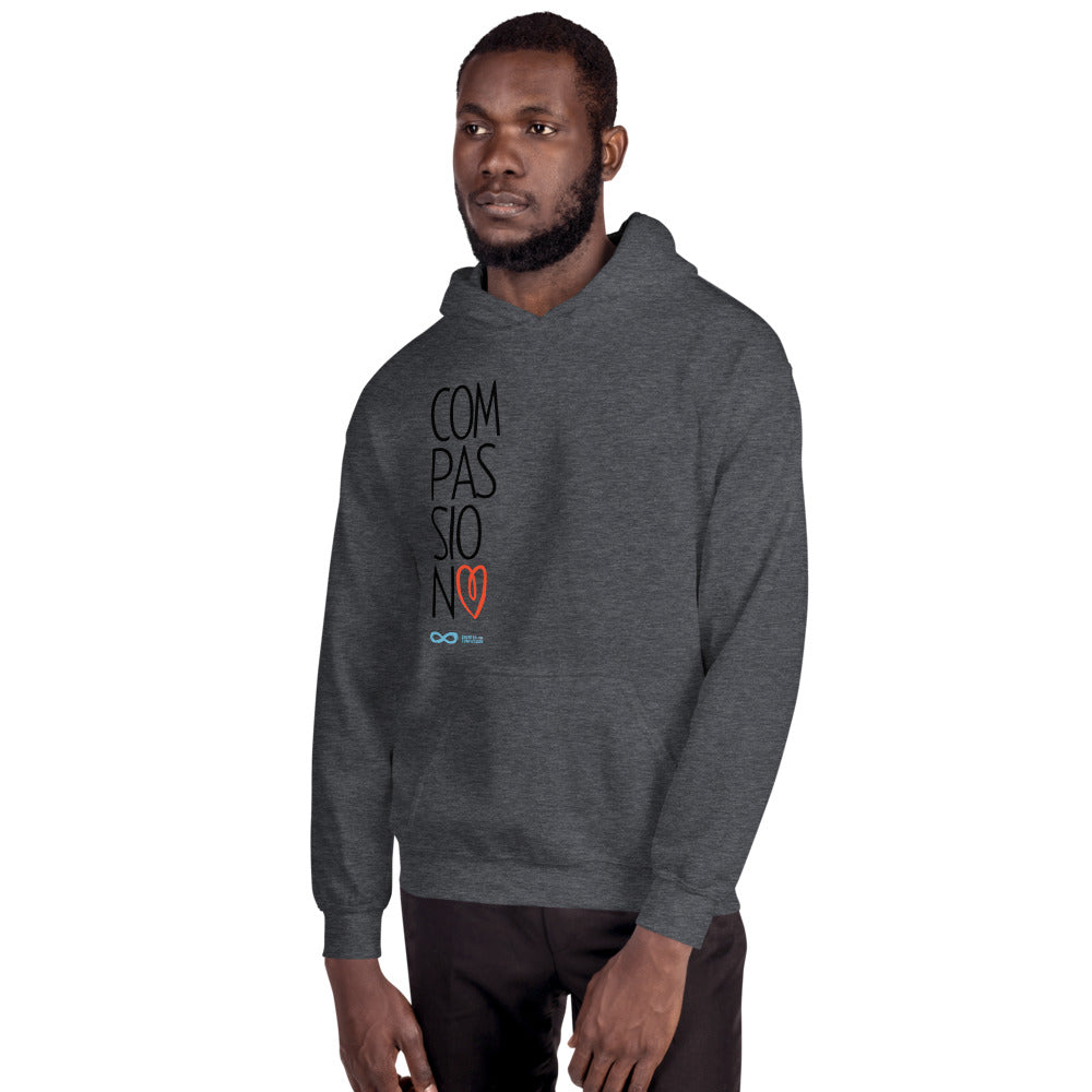 Compassion Heart - Unisex Hoodie - Black Print