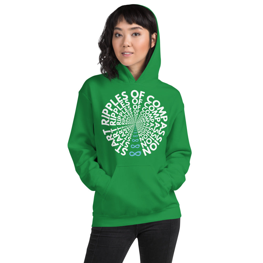 Ripples - Unisex Hoodie - White Print