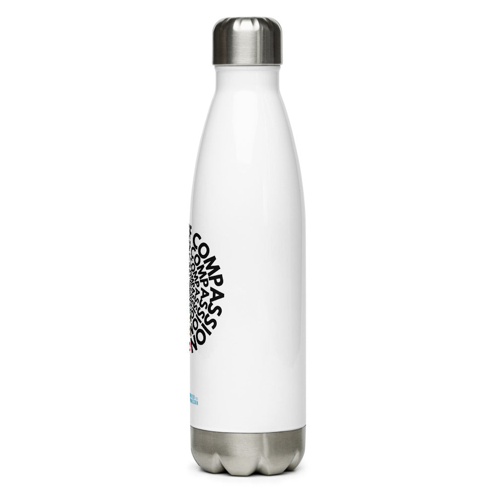 Rainbow Ripples of Compassion - Stainless Steel Water Bottle