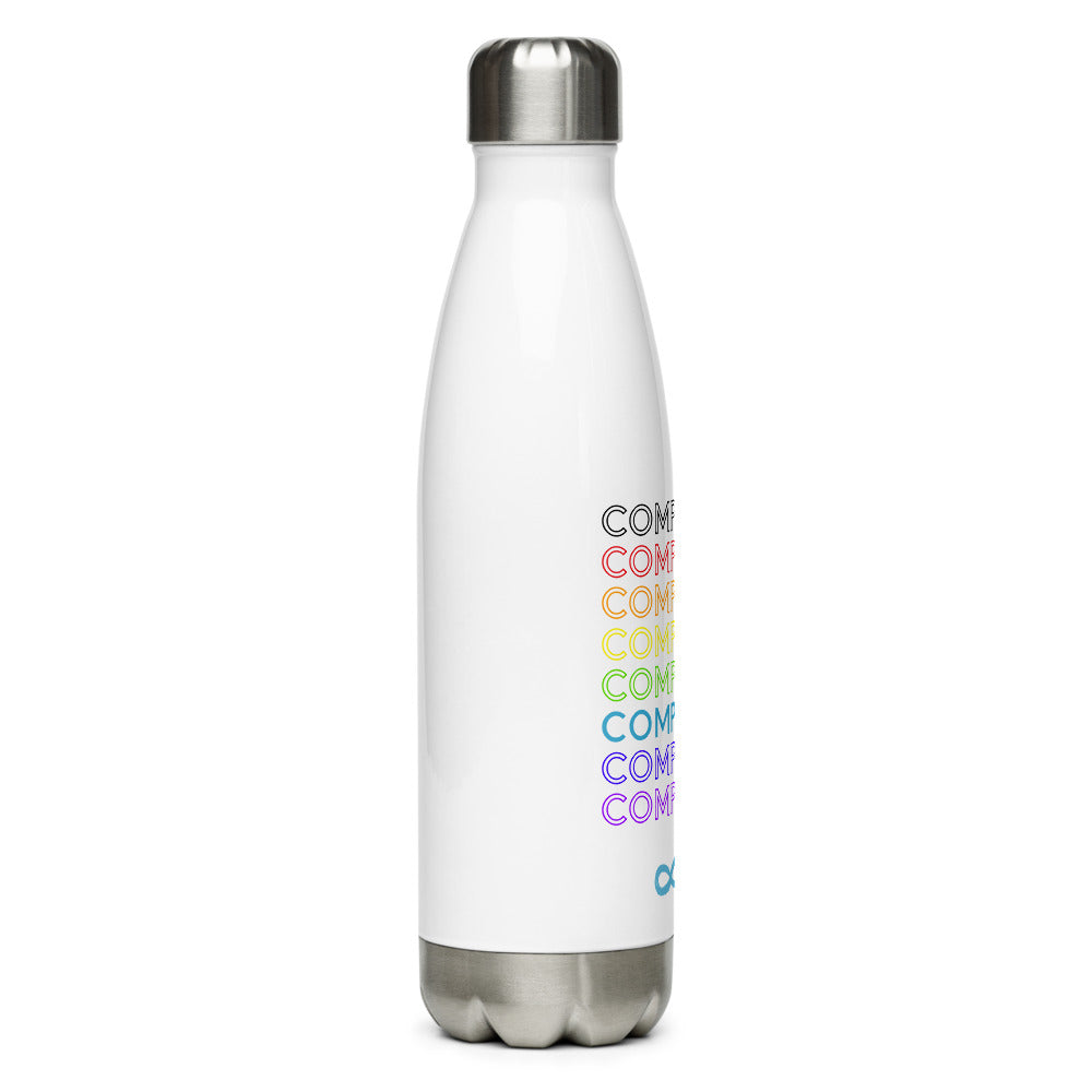 Compassion English Rainbow - Stainless Steel Water Bottle