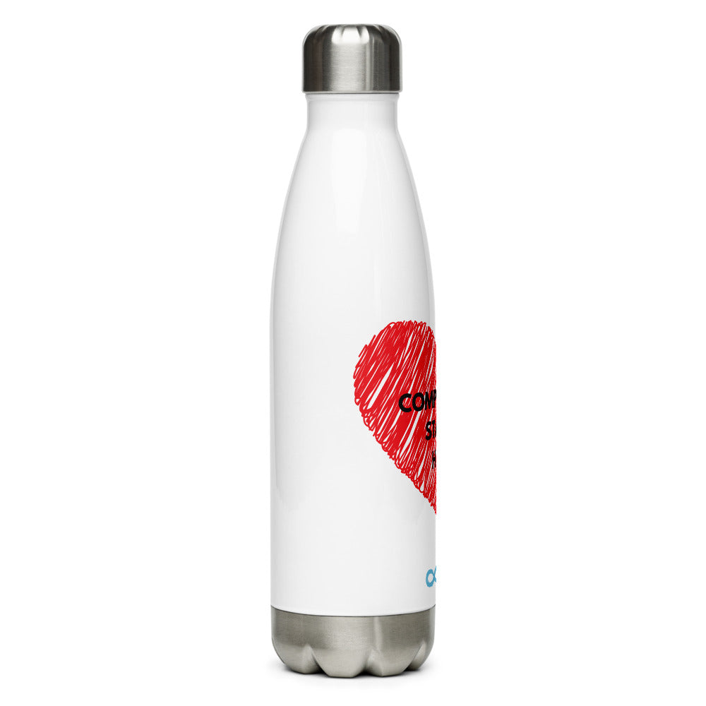 Compassion Starts Here - Stainless Steel Water Bottle