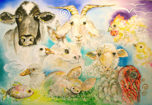 We are All Friends By Madeleine Tuttle (ORIGINAL) (USA)