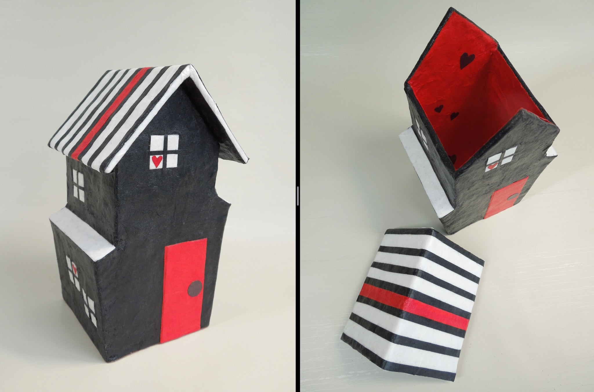 Heart House (black/red/white) By Sally Prangley (INTL)