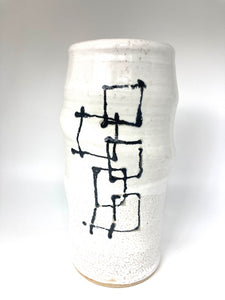 Tall Wavy Vase + Linked Squares By Susan Messer McBride (INTL)
