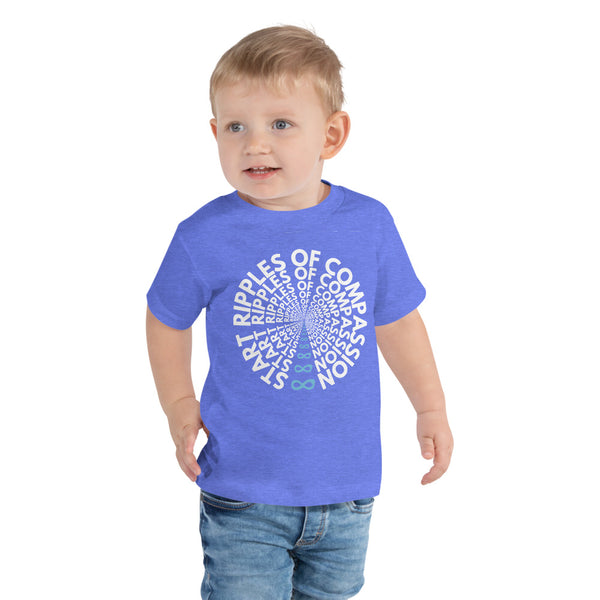 Ripples - Toddler Tee - White Print