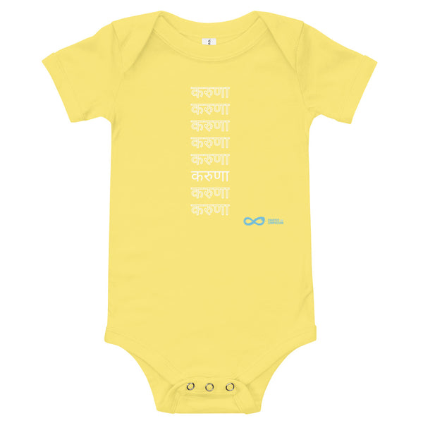 Compassion Hindi - Onesie - White Print